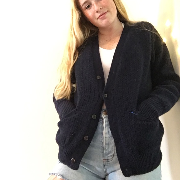 Sweaters - Chunky wool grandpa sweater